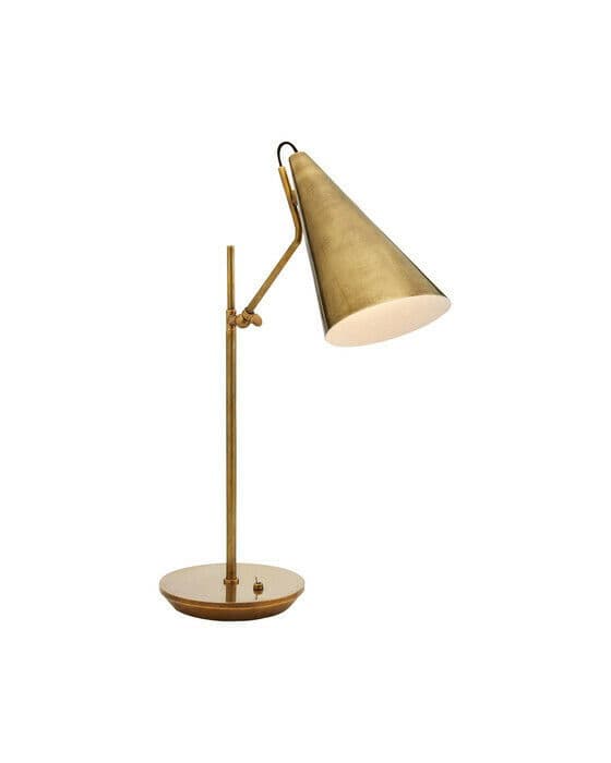 Clemente bordslampa antik mässing