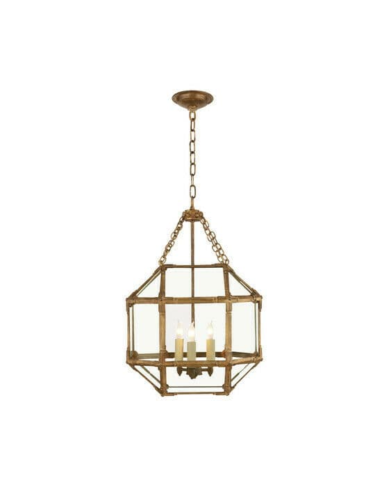 Morris taklampa Gilded Iron/klarglas S