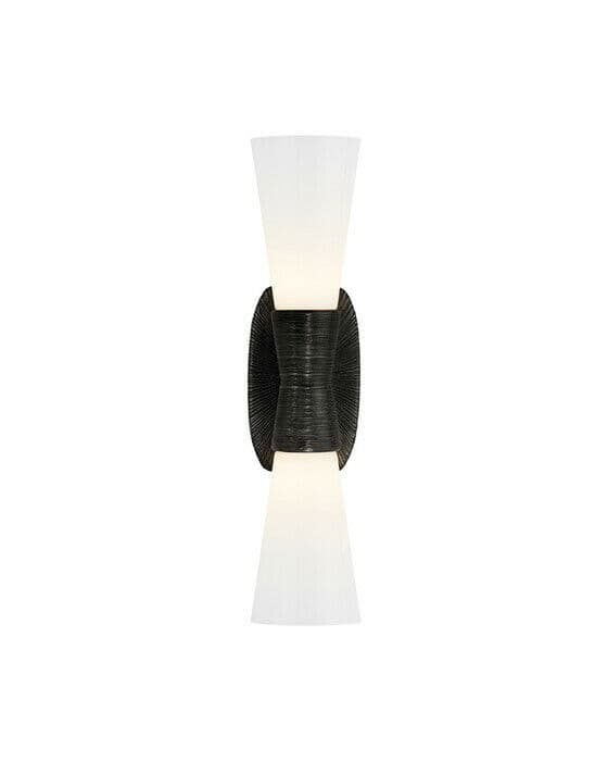 Utopia vägglampa dubbel svart S