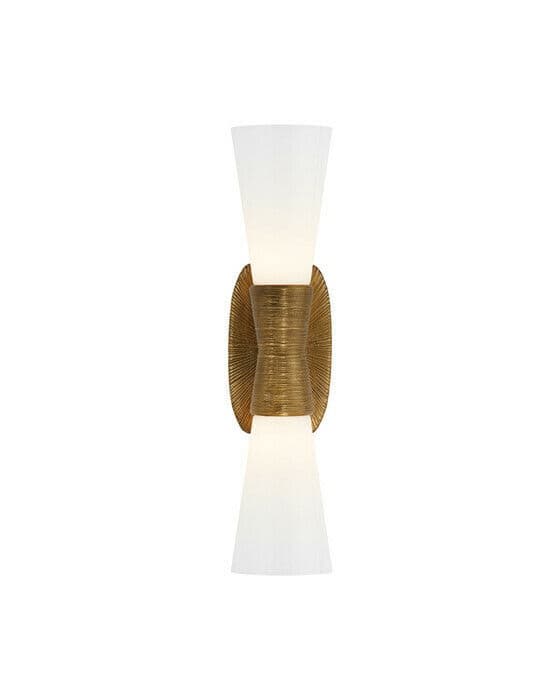 Utopia vägglampa dubbel guld S