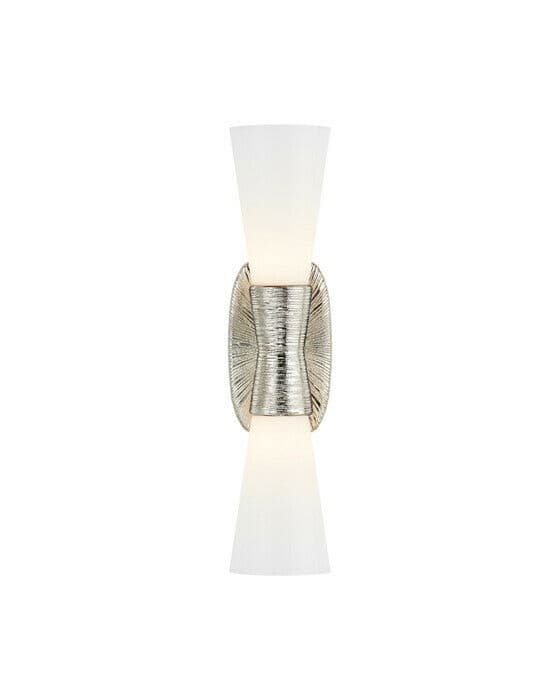 Utopia vägglampa dubbel nickel S