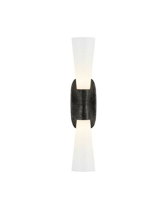 Utopia vägglampa dubbel svart