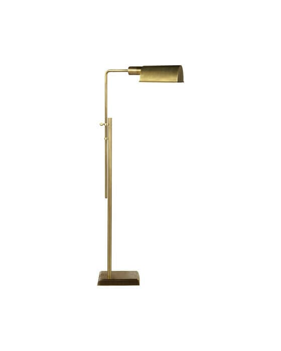 Pask golvlampa antik mässing