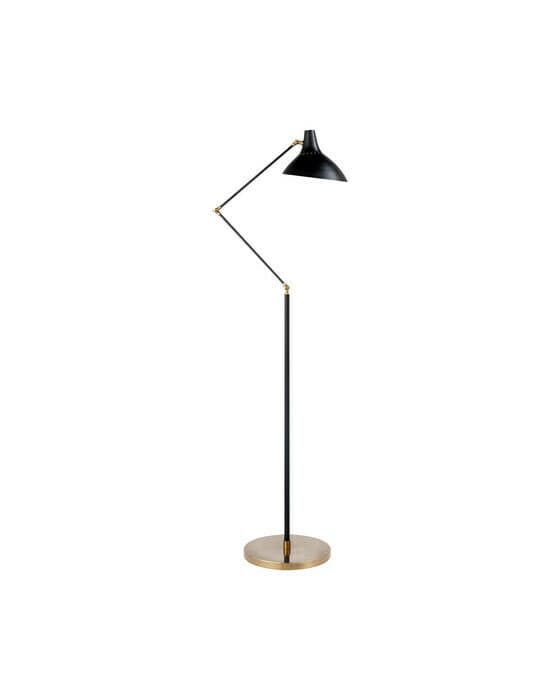 Charlton golvlampa svart