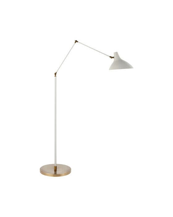 Charlton golvlampa vit