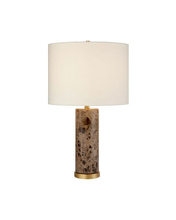 Cliff bordslampa brun