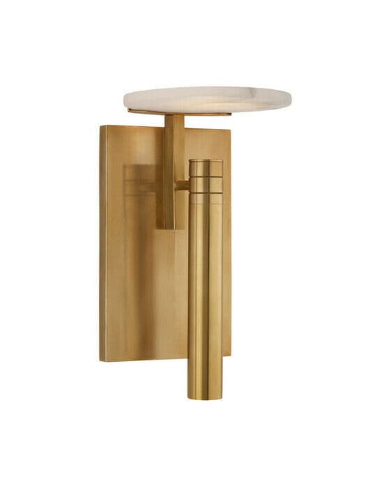 Melange Floating Disc vägglampa mässing