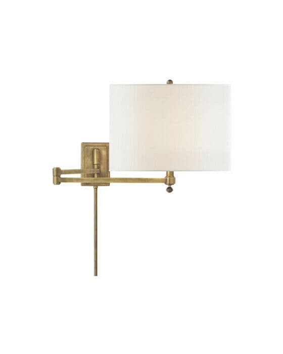 Hudson vägglampa antik mässing