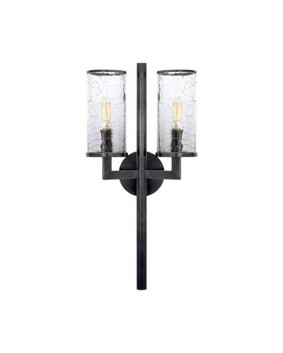 Liaison vägglampa dubbel brons