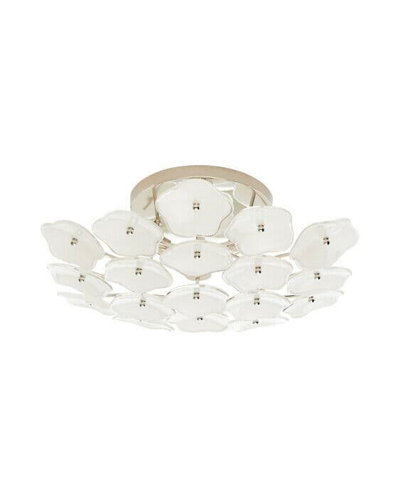Leighton plafond nickel/cream M