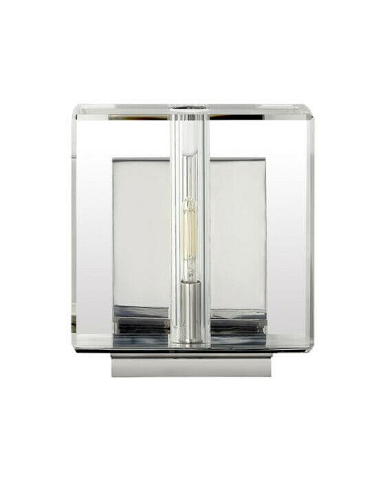 Ambar vägglampa nickel