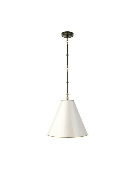 Goodman taklampa brons & mässing/antikvit S
