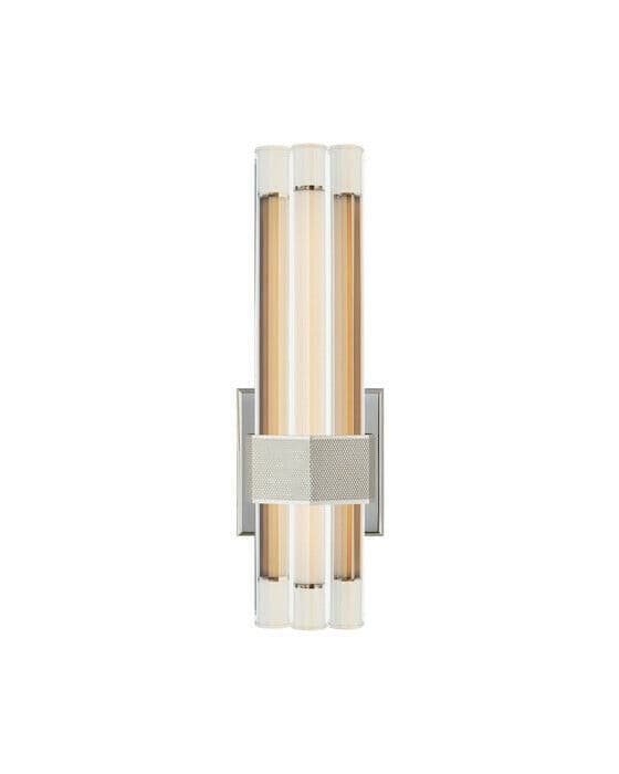 Fascio 14"" Asymmetric vägglampa nickel