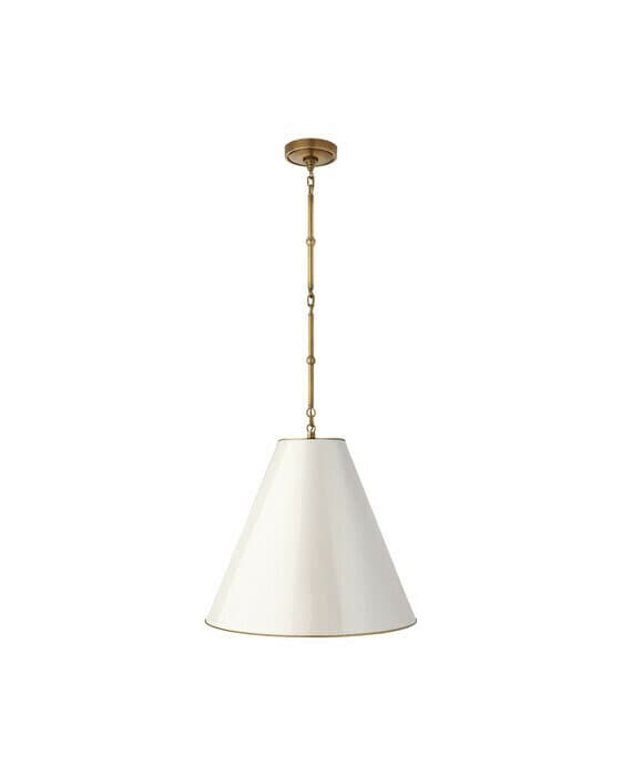 Goodman taklampa mässing/antikvit M