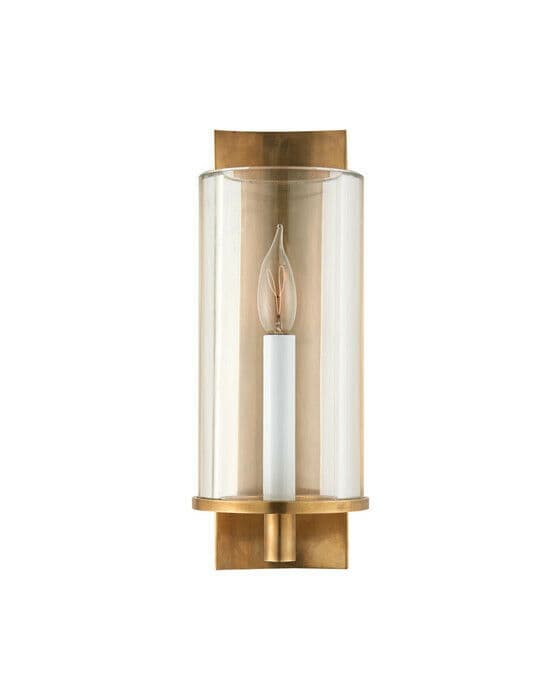 Deauville vägglampa antik mässing