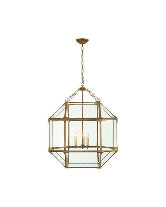 Morris taklampa Gilded Iron/klarglas L