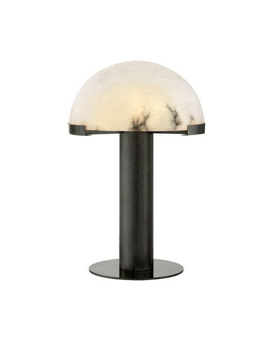 Melange bordslampa brons