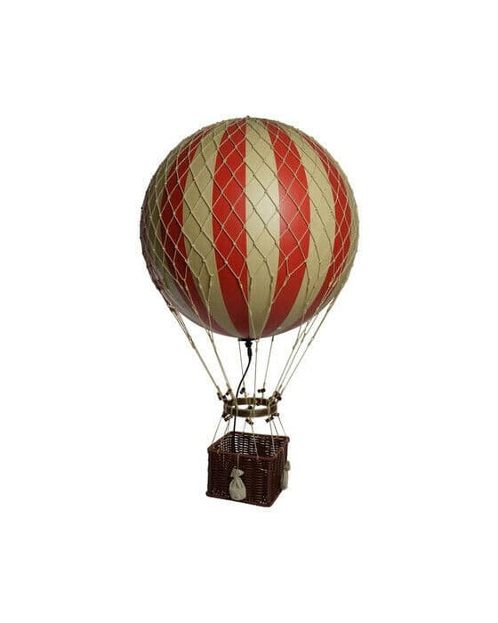 Jules Verne luftballong LED röd