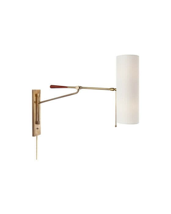 Frankfort Articulating vägglampa antik mässing OUTLET