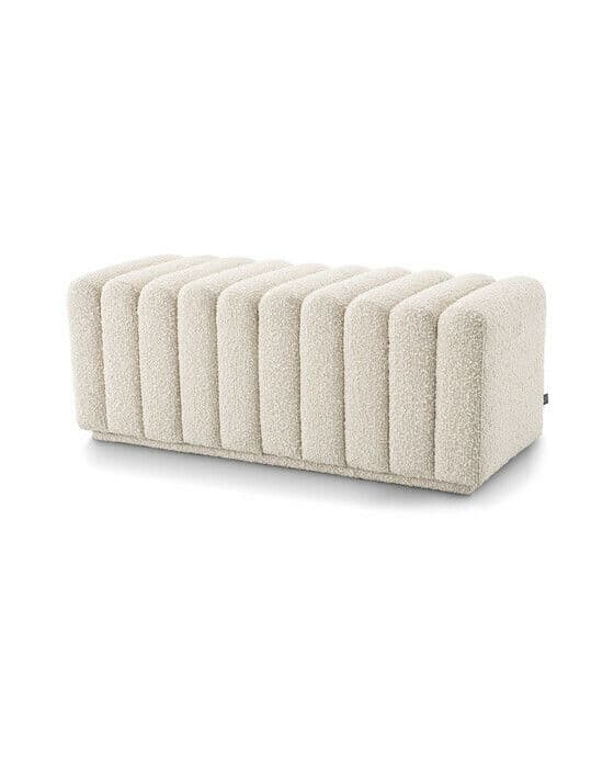 Bente bänk bouclé cream