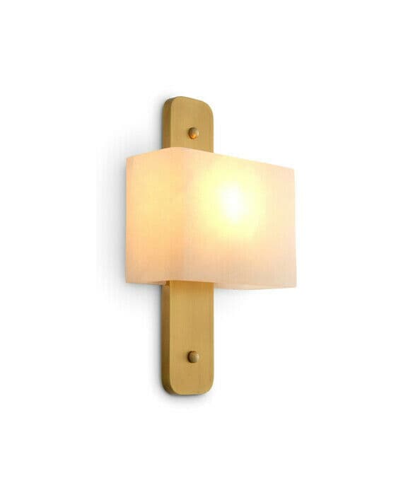 Melbourne vägglampa antik mässing