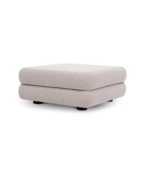 Malaga soffa mauritius light grey fotpall
