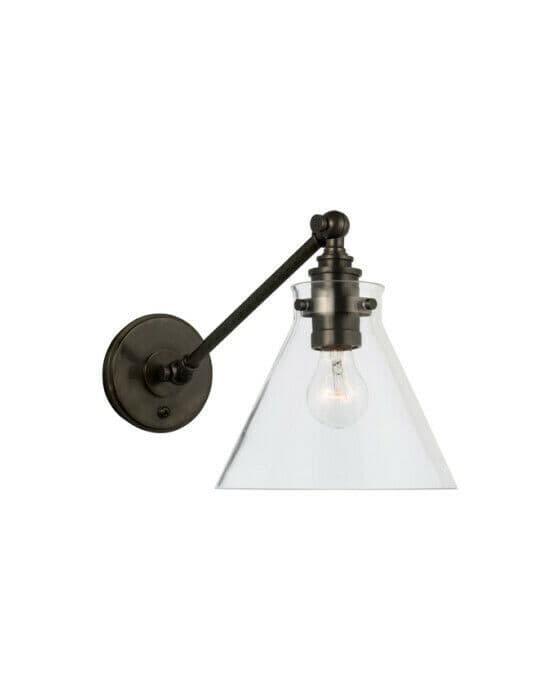 Parkington vägglampa brons/klarglas