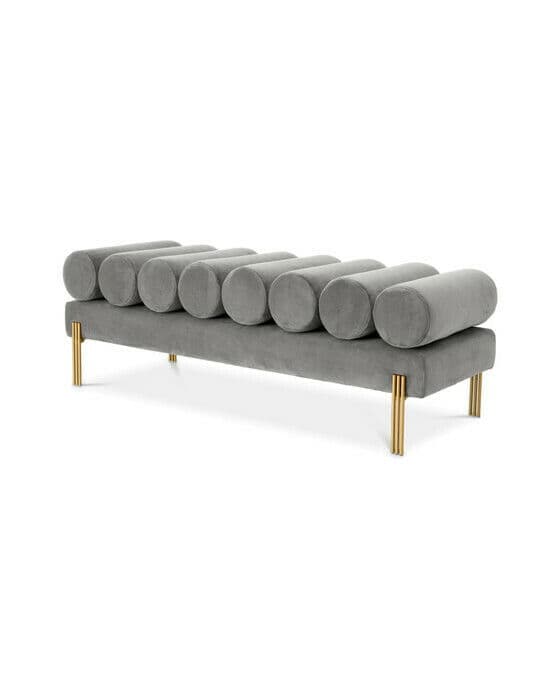 Oxley bänk savona light grey velvet