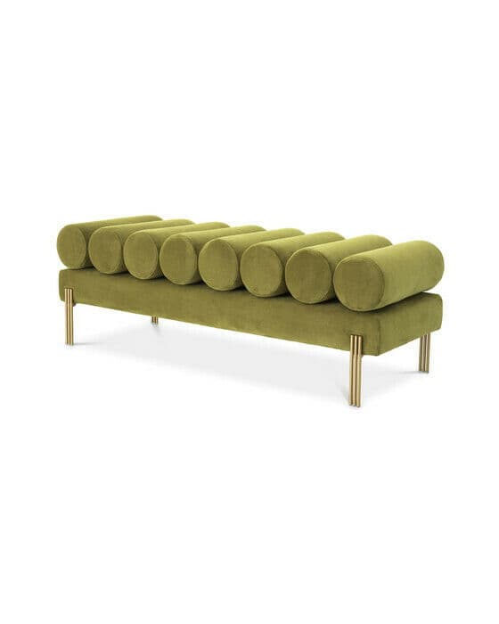 Oxley bänk savona vintage green velvet