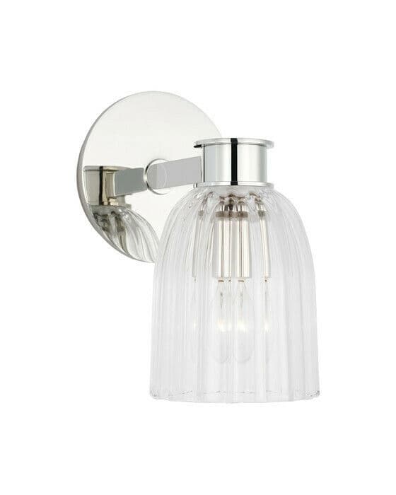 Asalea vägglampa nickel