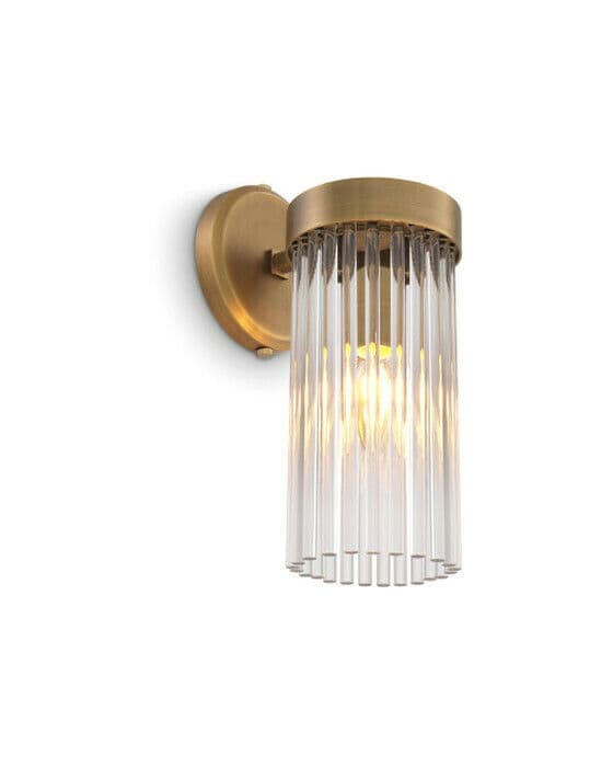 Carnero vägglampa mässing