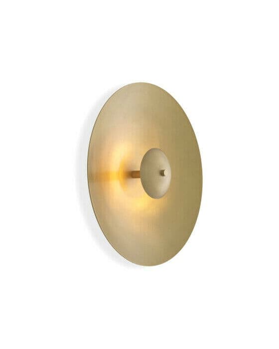 Moderna vägglampa mässing