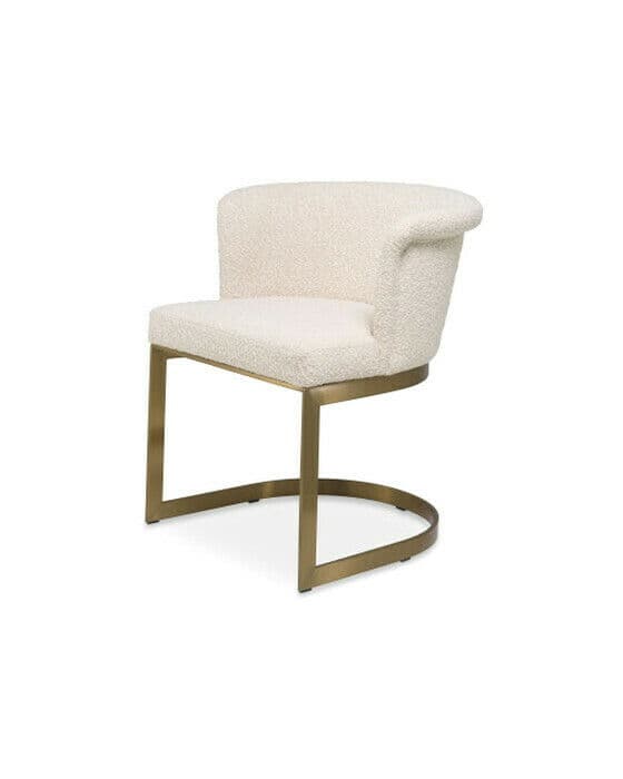 Bofinger matstol bouclé cream