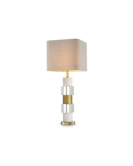 Cullingham bordslampa white marble