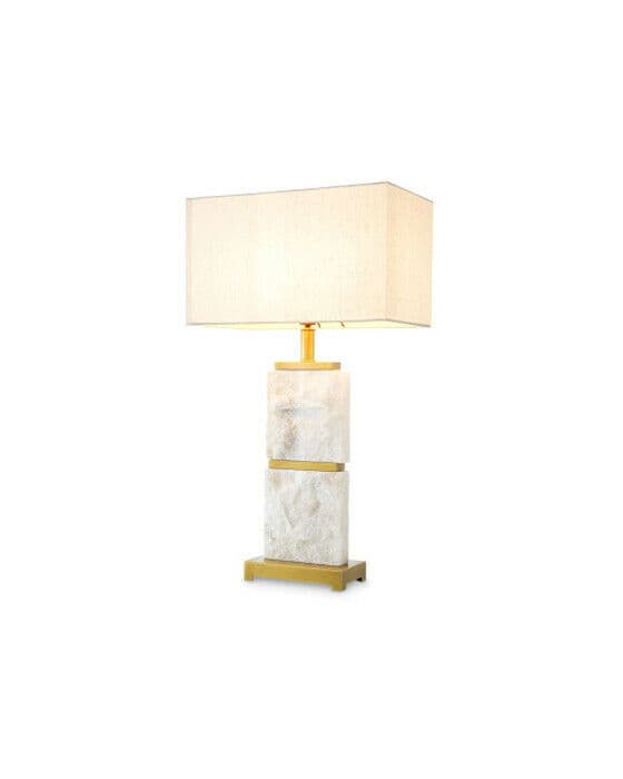 Newton bordslampa antik mässing