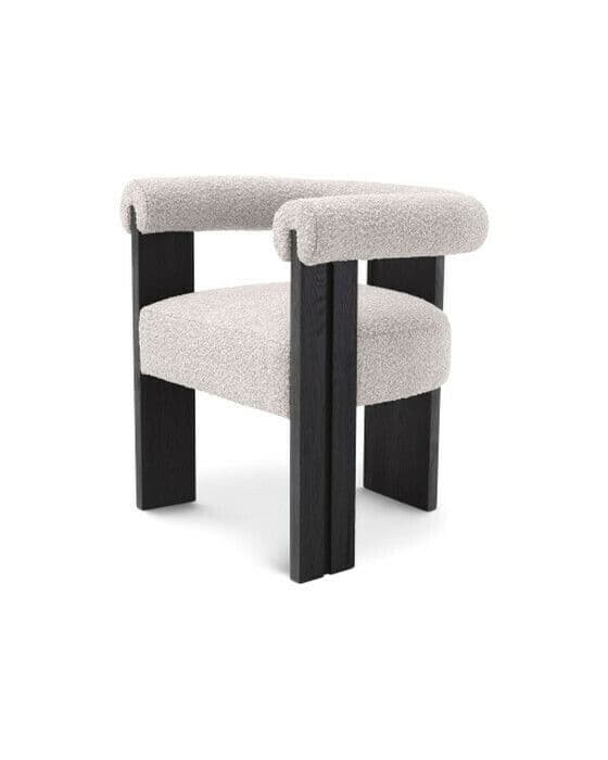 Percy karmstol bouclé grey