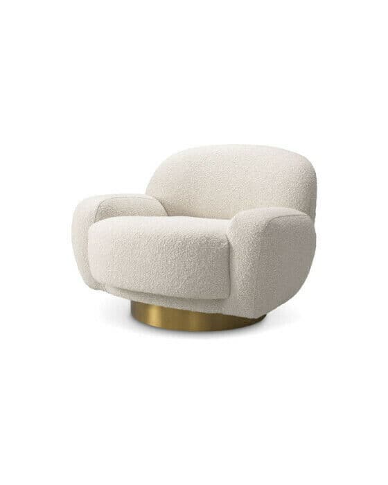 Udine fåtölj bouclé cream