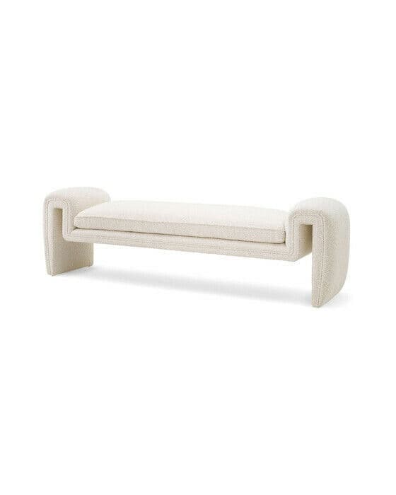 Tondo bänk bouclé cream