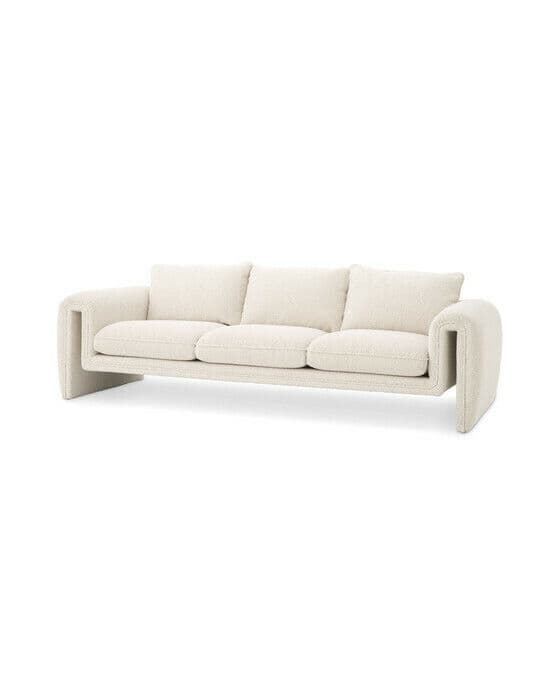Tondo soffa bouclé cream