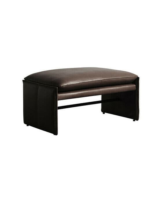 Harlem fotpall läder espresso