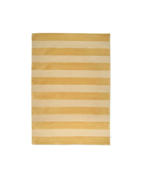 Stripe Boucle matta gul