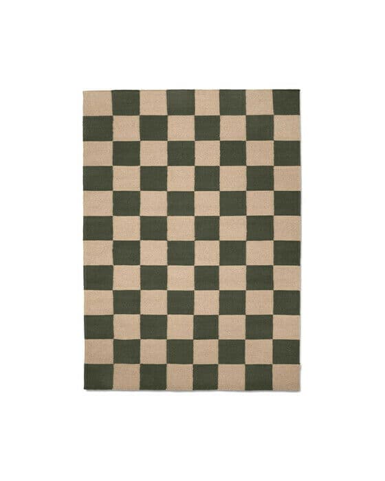 Square matta skogsgrön