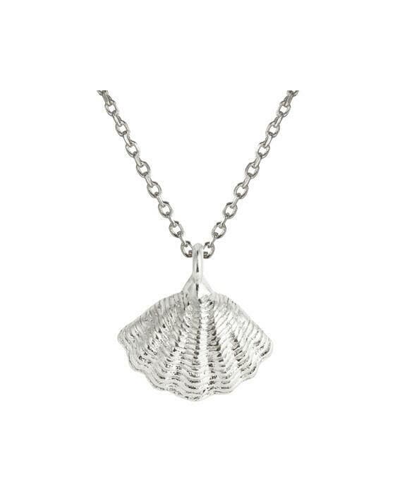 Mira shell halsband rhodium
