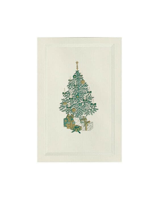 Tree with Gifts julkort