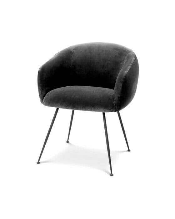 Elbury matstol savona dark grey