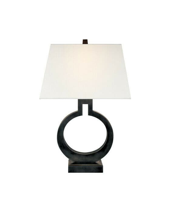 Ring Form bordslampa brons