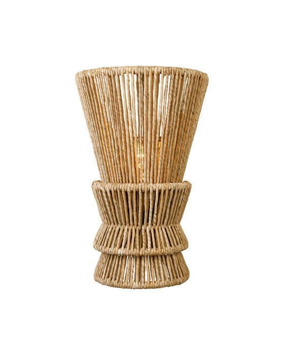 Antigua vägglampa natural abaca M