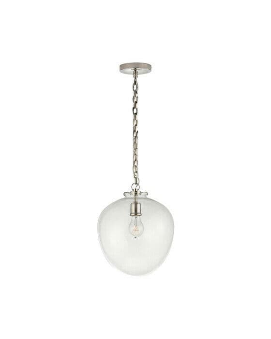 Katie Acorn takpendel nickel/klarglas