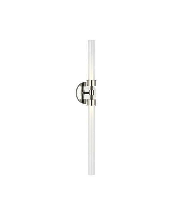 Linger 2L vägglampa nickel