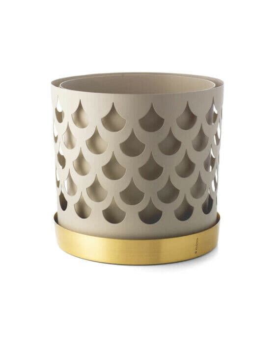 Trio Drop kruka beige